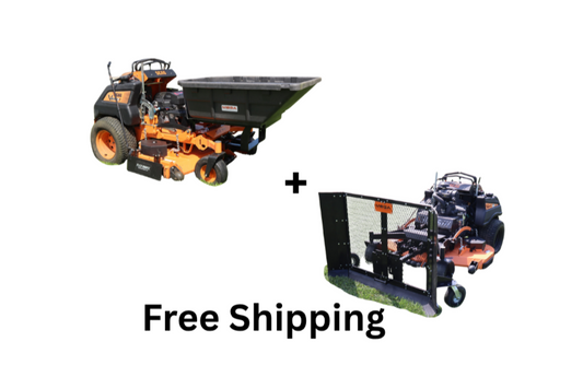 Mulch Bucket & Leaf Plow Combo Kit