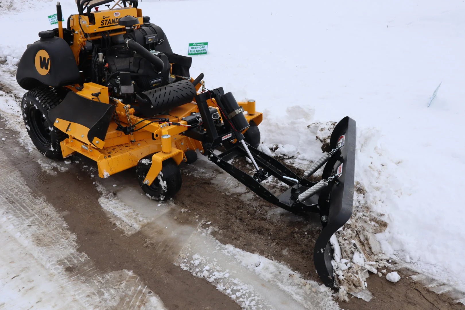 What does it mean to add a snow Blade to your mower?