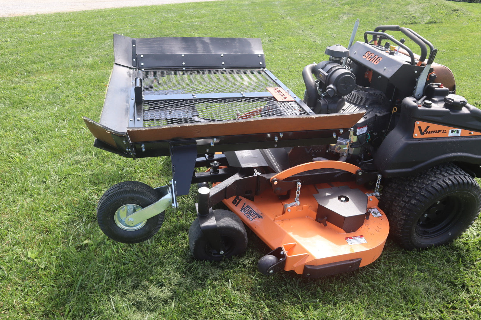 Commercial Leaf Plow for Stand-On Mowers – Mega Attachments
