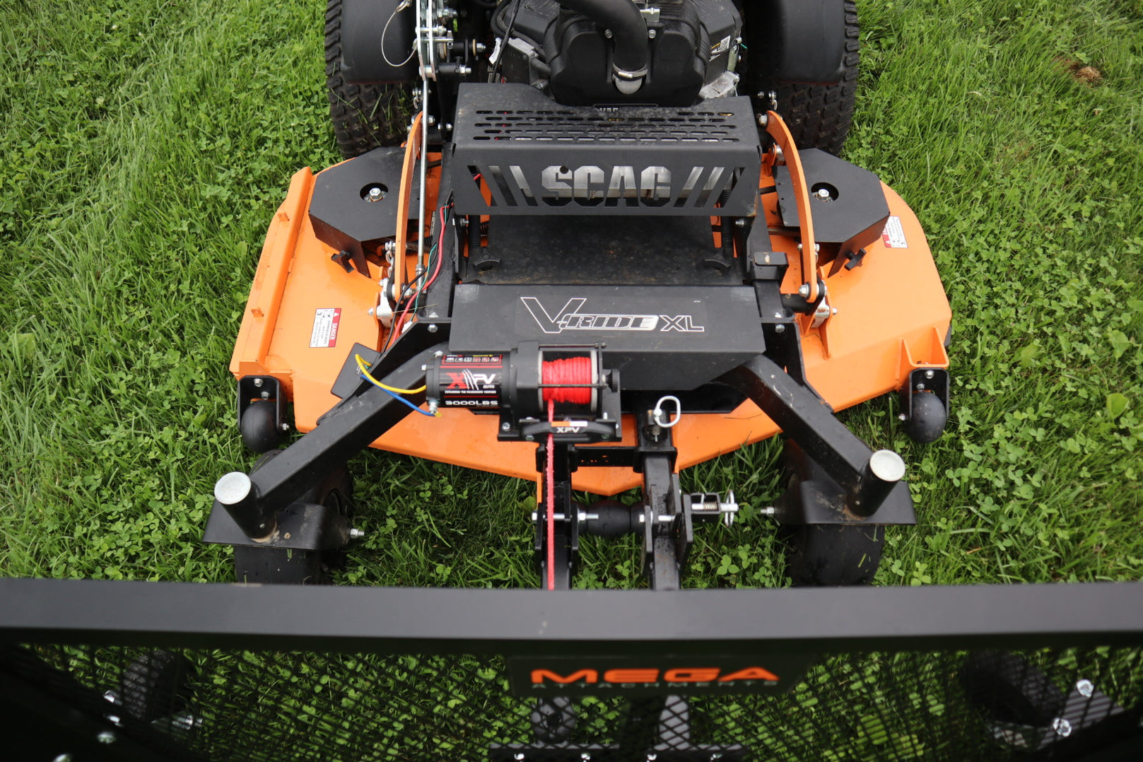 Commercial Leaf Plow for Stand-On Mowers – Mega Attachments