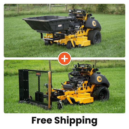 Mulch Bucket & Leaf Plow Combo Kit