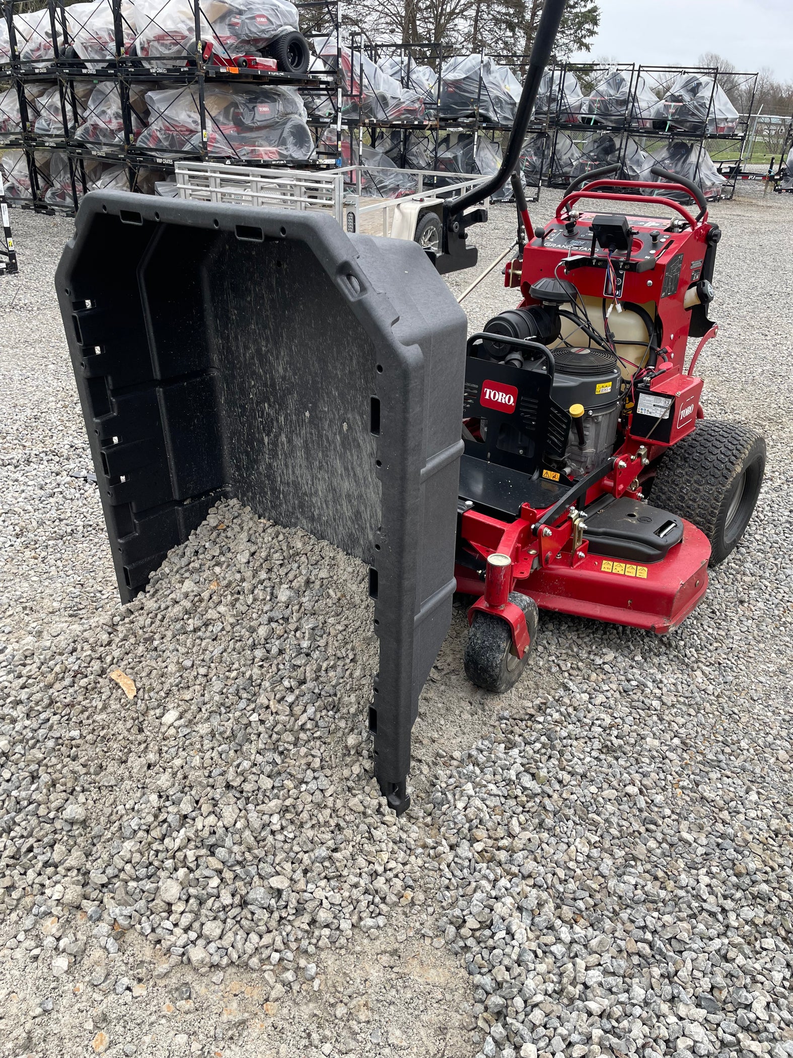 Toro Grand Stand Manual Mulch Dump Kit Mega Attachments