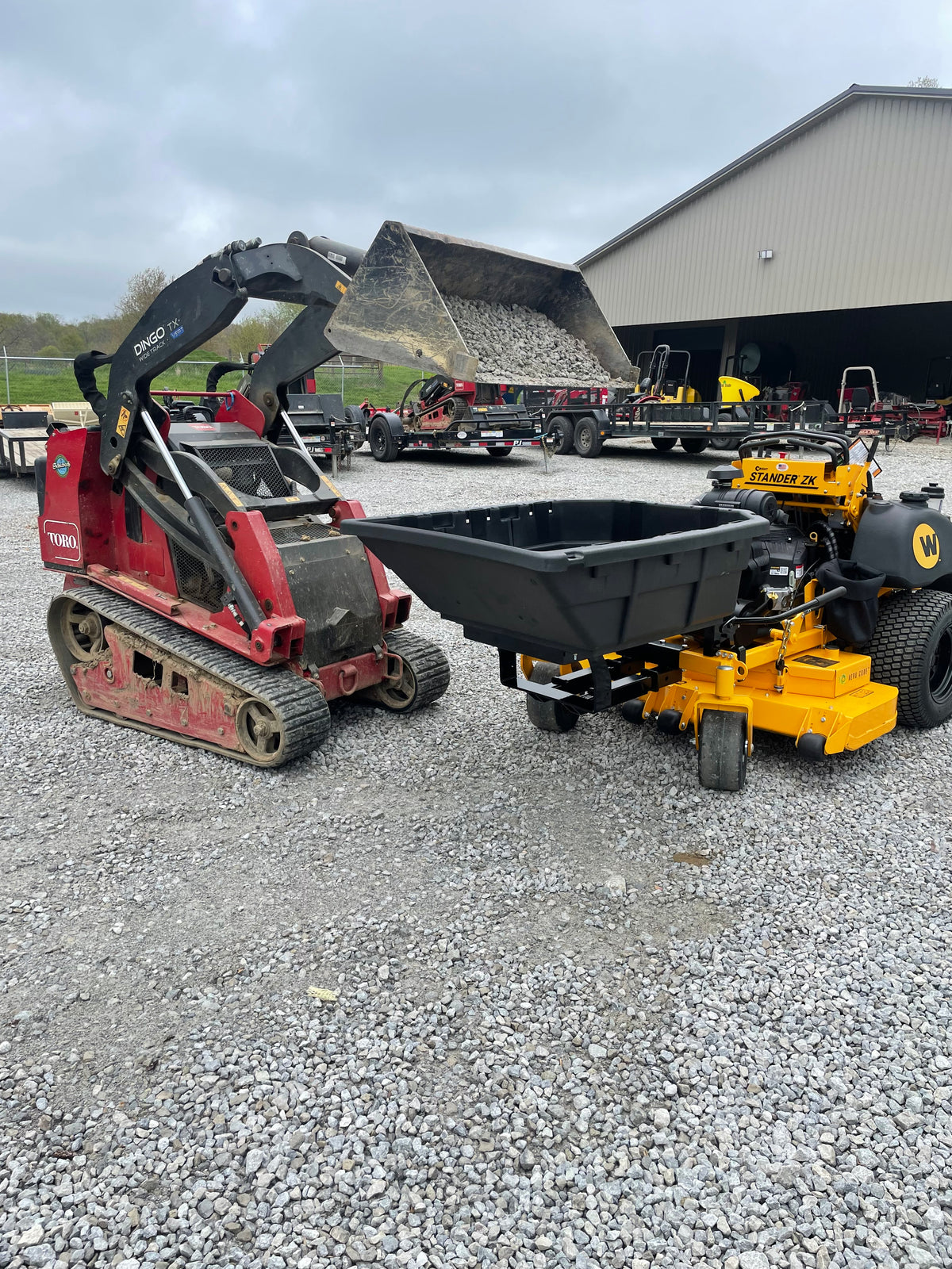Manual mulch system for Wright commercial mowers

