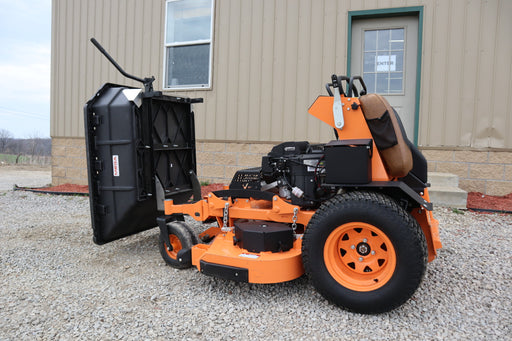 Scag V-Ride II Mulch Dump Kit – rear angle view